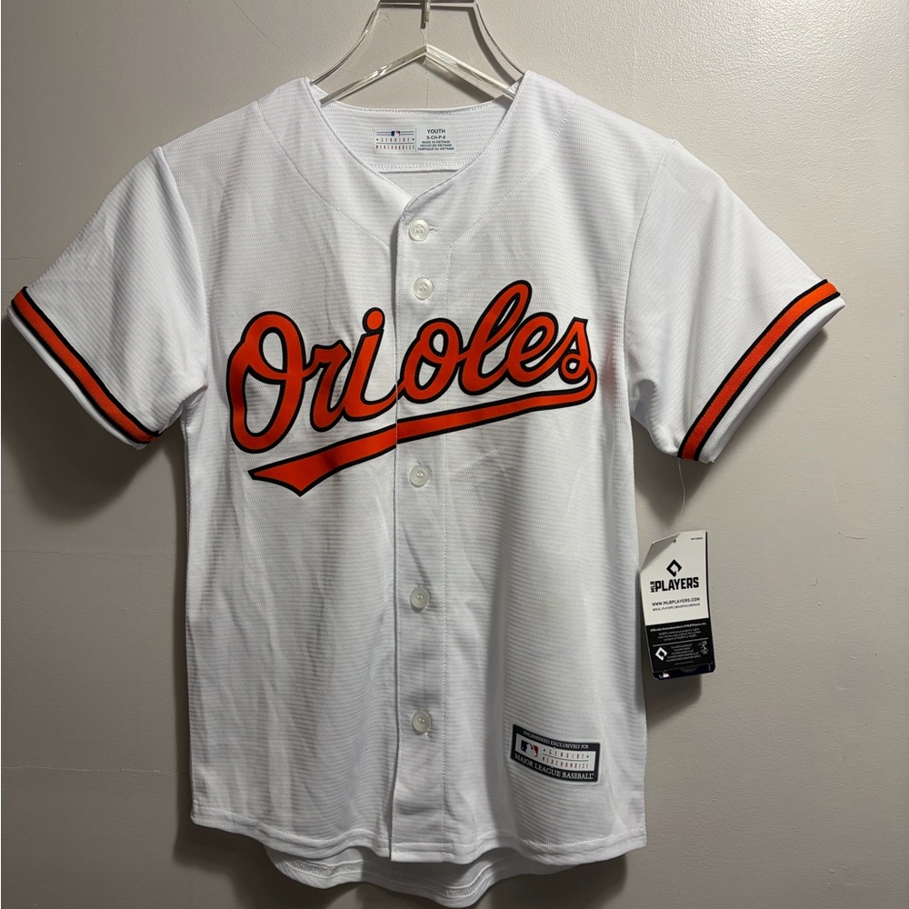 Genuine Merchandise White and Orange Orioles Kids Shirt
